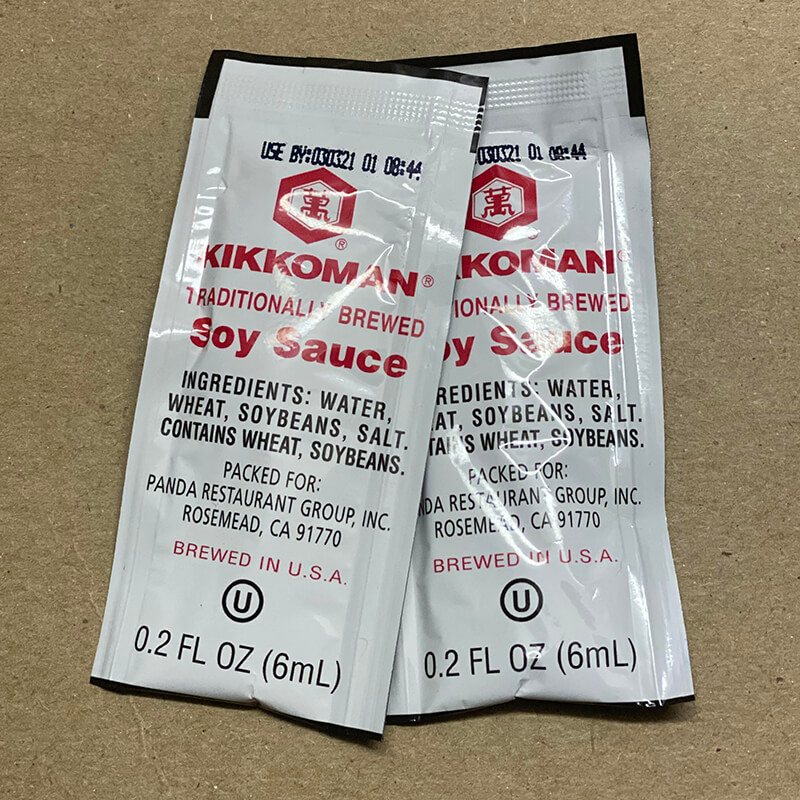 soy sauce packet