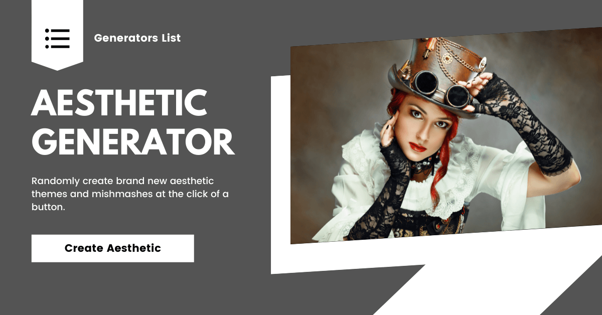 Aesthetic Generator Generators List