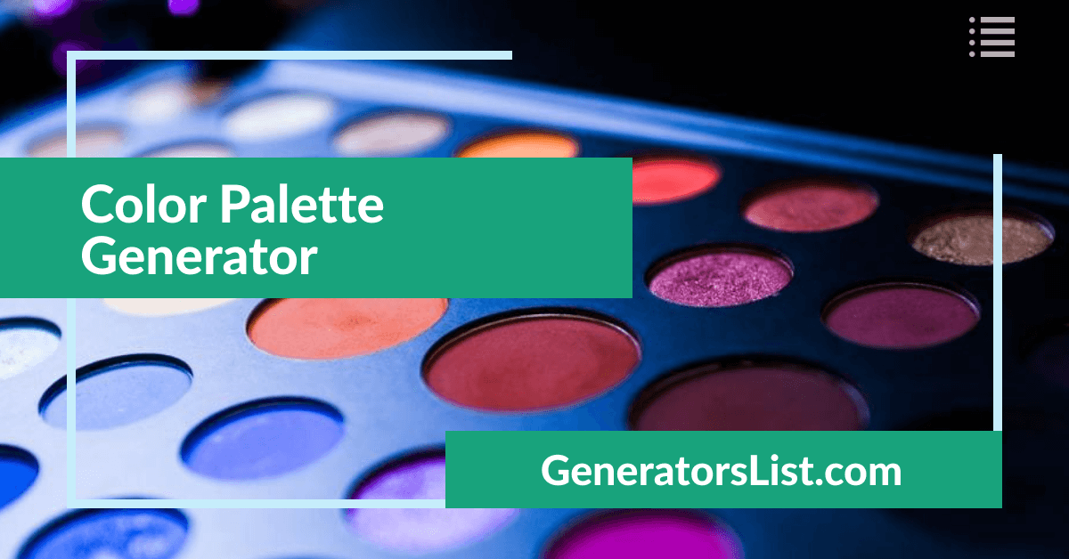 Color Palette Generator - Generators List