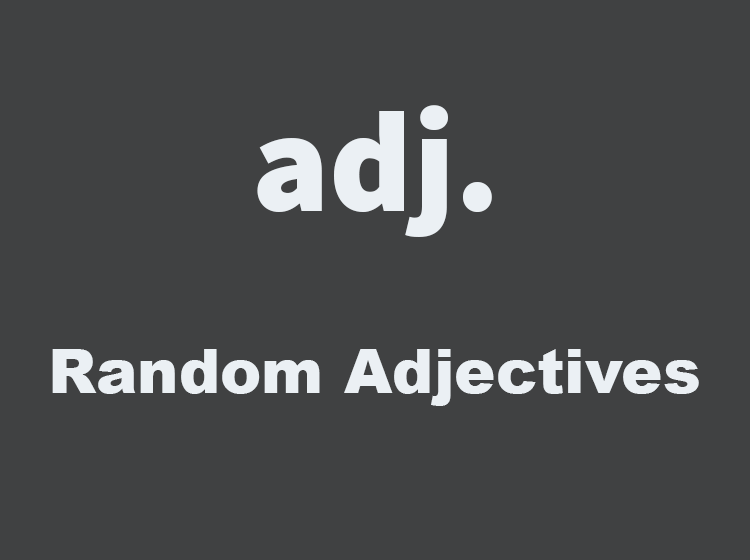 Random Adjective Generator