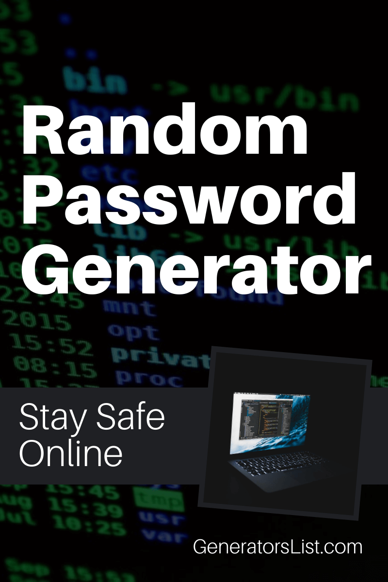 random password generator with special characters