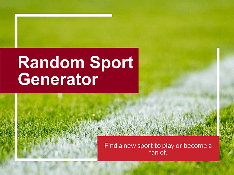 Random Sport Generator