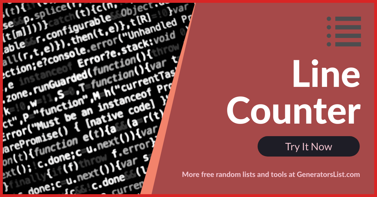 Line Counter Generators List